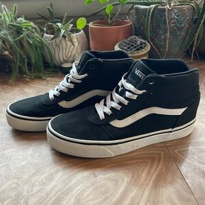 Vans Black and White Athletic Shoes